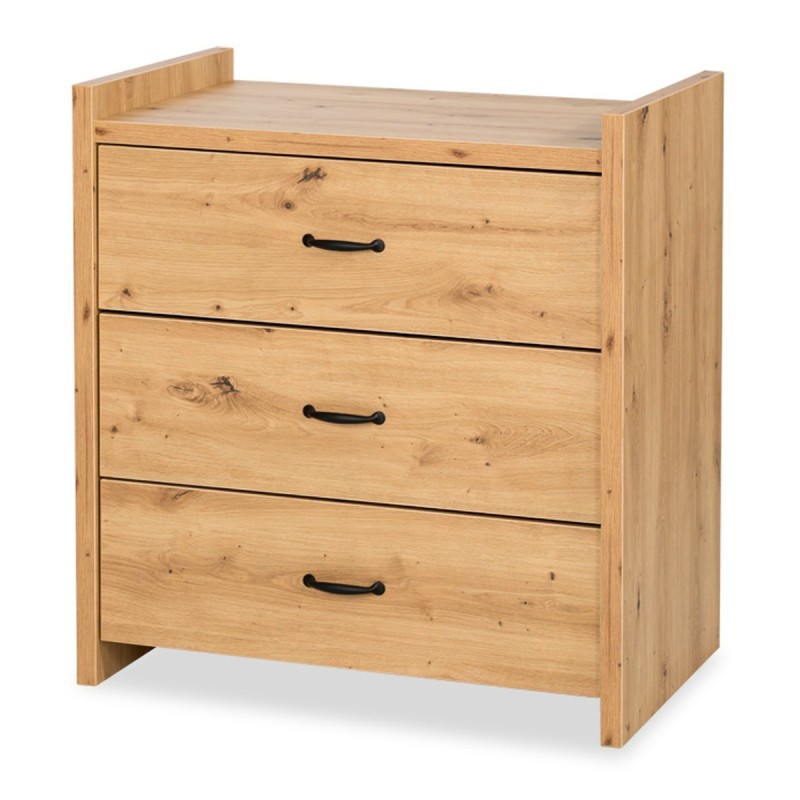 AMELIA Commode bébé avec plan à langer aspect chêne AMELIA Commode bébé avec plan à langer aspect chêne