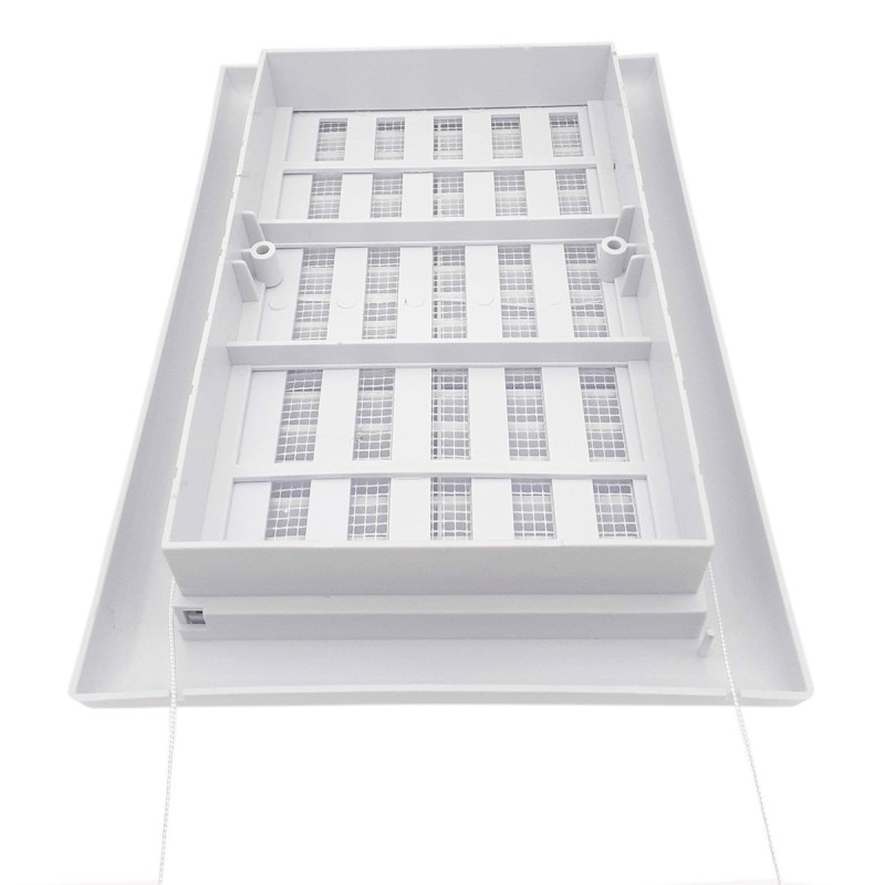 Grille intérieur avec moustiquaire et tirette  140x210mm