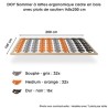 DOY Sommier à lattes ergonomique cadre en bois avec plots de soutien