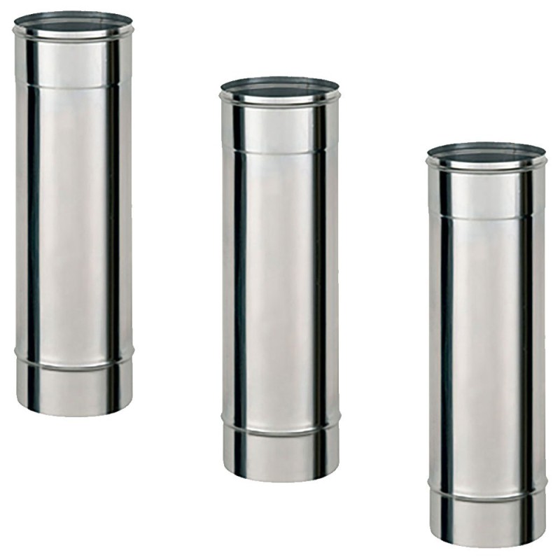 TI500 Conduit simple paroi pour bois fioul longueur 50 cm