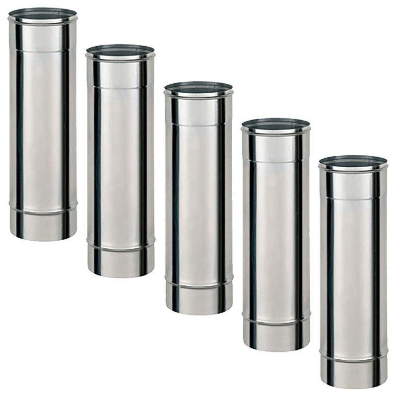 TI500 Conduit simple paroi pour bois fioul longueur 50 cm