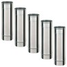 TI500 Conduit simple paroi pour bois fioul longueur 50 cm