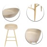 Lot de tabourets beiges