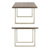 table aspect noyer pieds chene